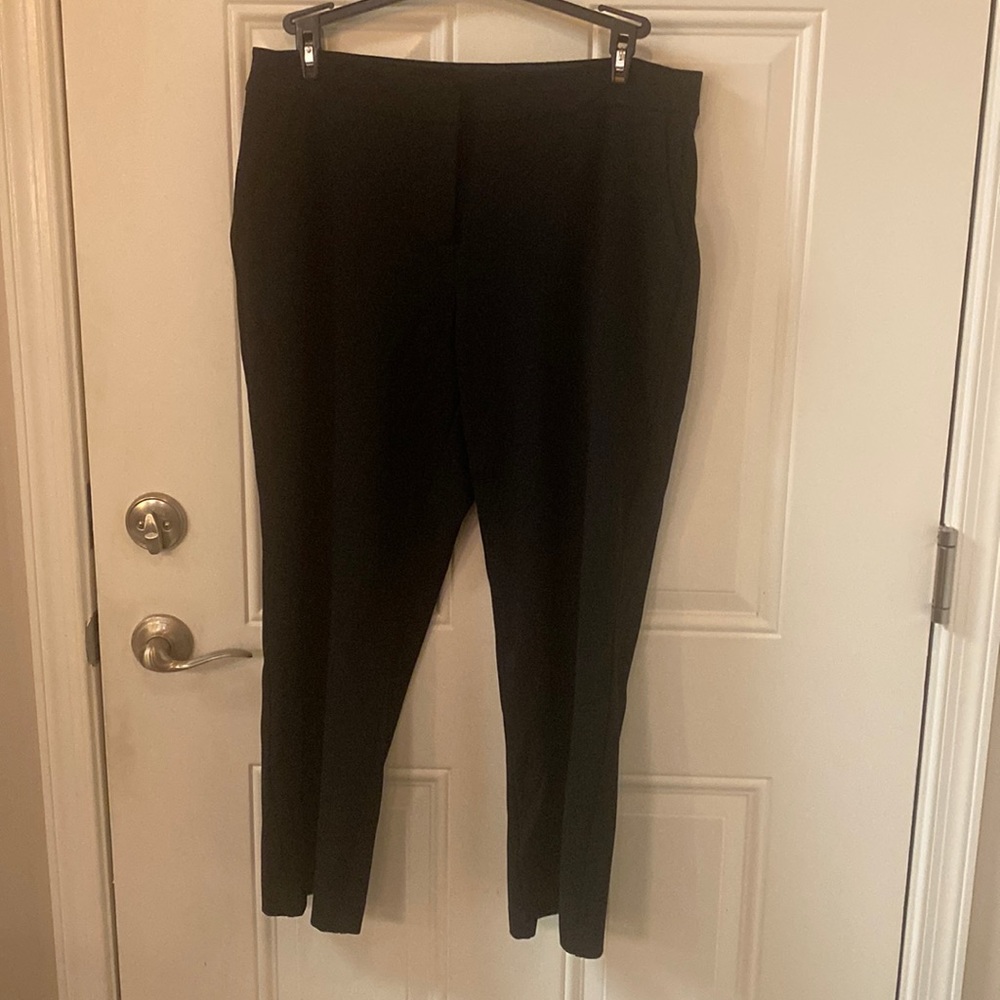 Eileen Fisher Dress/Career Pants, Size 14, Black 71% Viscose, 24%Nylon, 5% Spndx